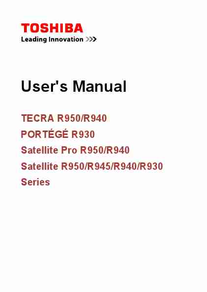 Toshiba Marine Radio Satellite Pro R950R940 Satellite R950R945R940R930 Series-page_pdf